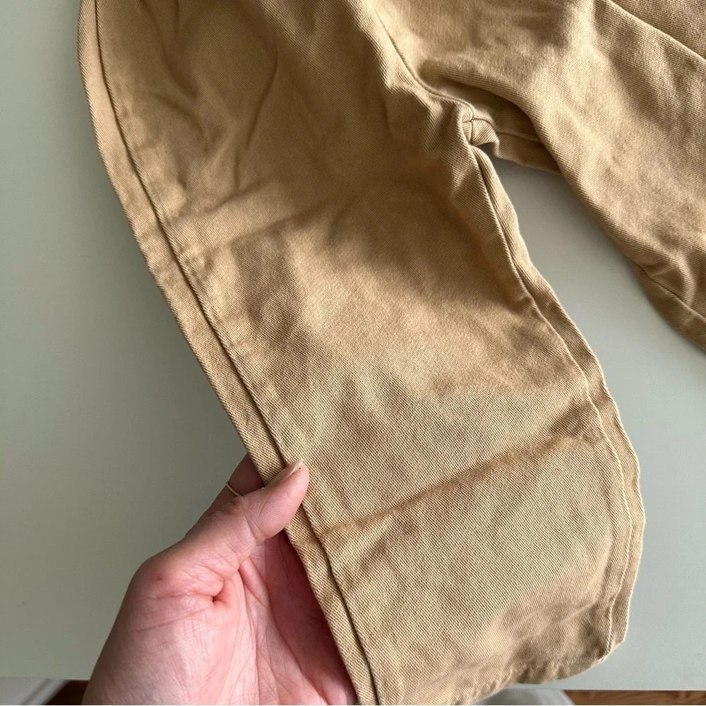 Toddler Khaki Button Down Matching Set Size 2T